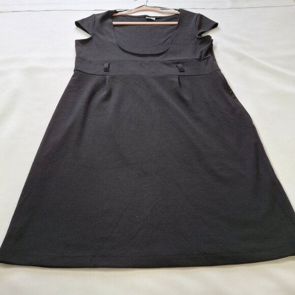 Suzy Jumper Dress Sz XL Empire Waist Sheath Style Cap Sleeves Side Zipper Insert - Picture 3 of 12